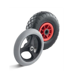 Rueda de caucho sólido Torwegge SGS-080-25-40-R12 con banda de rodadura firme roja para muebles - Product Image 3