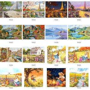 Kits <span class=keywords><strong>de</strong></span> broderie au <span class=keywords><strong>point</strong></span> <span class=keywords><strong>de</strong></span> <span class=keywords><strong>croix</strong></span> sur <span class=keywords><strong>toile</strong></span> <span class=keywords><strong>Aida</strong></span> 11 CT/14 CT/16 CT, grande taille 60x80cm, pré-imprimés, <span class=keywords><strong>pour</strong></span> adultes - Product Image 4