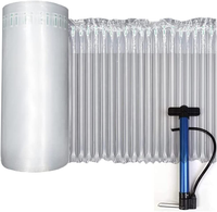 Rouleau de coussin d'air gonflable à bulles, enveloppe de colonne pour l'emballage et l'expédition en clair Transparent noir foncé