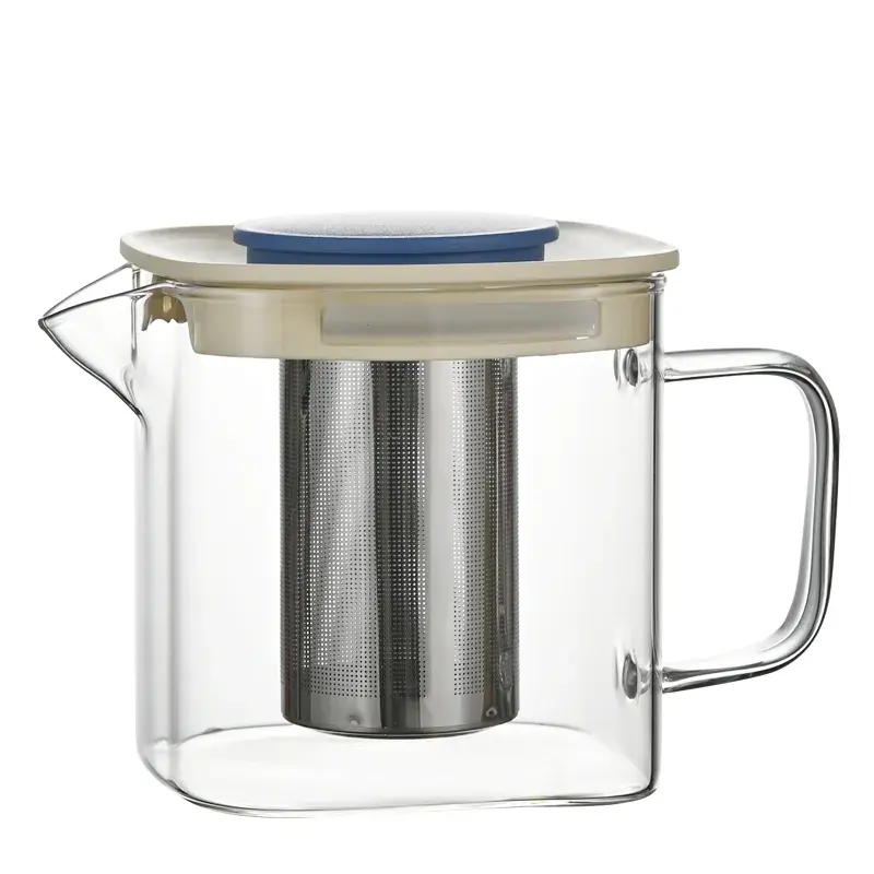 Tea Kettle And Tea Pot Maker Glass Teapot With Removable Loose Tea Infuser Stovetop Safe Glass Teapot