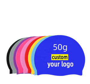 Gran oferta, gorros de baño, sombrero elástico para <span class=keywords><strong>piscina</strong></span>, deporte acuático junto al mar, turbante elástico, <span class=keywords><strong>gorro</strong></span> de natación plano de Color sólido - Product Image 1