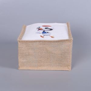 Bolsas de Compra de Yute Hechas a Mano con Diseño para Mujer, Bolsas de Yute de Moda - Product Image 3