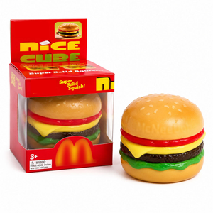 Nuovo Giocattolo Squishy a Forma di Hamburger, Super Solido, Antistress Sensoriale, Regalo per Bambini e Adulti, Giocattolo da Scrivania - Product Image 5