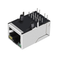 J1011F01PNL WE7499010214 100 Base-T Tab Up sans LED, port unique 8P8C, installation traversante, connecteur RJ45 femelle
