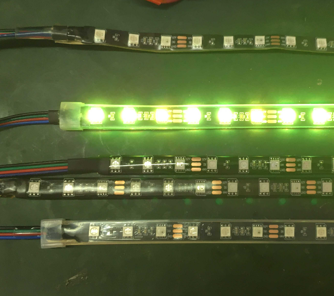 Комплект светодиодных лент RGB 12 В DC 50 футов СВЕТОДИОДНАЯ Пиксельная лента Черная печатная плата или черный клей для автомобиля