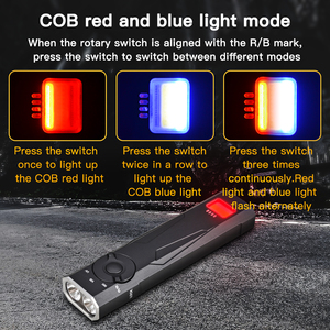 RichFire Linterna de Trabajo Portátil Super brillante Linterna magnética EDC personalizada con clip Linterna <span class=keywords><strong>LED</strong></span> de aluminio - Product Image 2