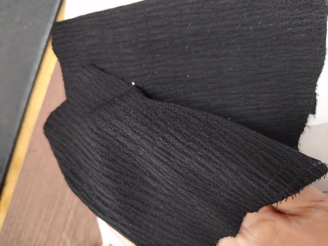Tissu abaya en polyester noir coréen de haute qualité pour vêtements saoudiens