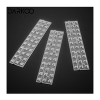 Fabricants de lampes Lentilles optiques Modules de calandre Lumière linéaire pour modules réflecteurs 286x61Mm Darkoo Optics Pmma Linear Lens