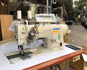 Máquina de coser <span class=keywords><strong>industrial</strong></span> de alta resistencia serie LH3588A, cabezal semiseco, puntada de 2 agujas para fabricación de prendas de cuero y tela - Product Image 6