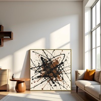 Impression sur toile de peinture à l'huile abstraite personnalisée en gros, imperméable, écologique, sans cadre, images murales pour la décoration du salon