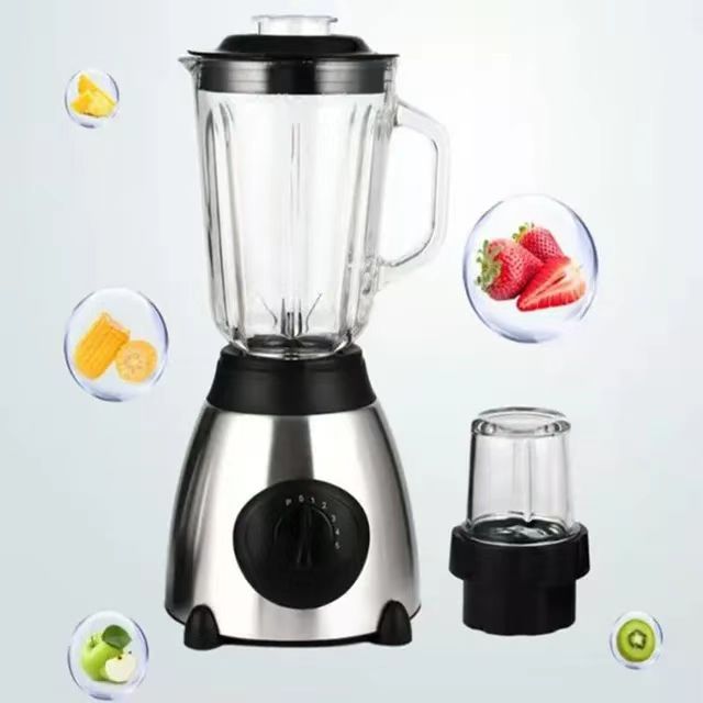 Professional Stainless Steel Electric Juicer Powerful Portable Blender for Household Use in English Operating Language
