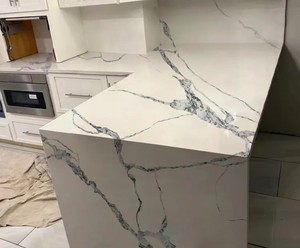 Panneaux de revêtement mural en pierre artificielle très vendus, pierres artificielles pour façades, comptoirs de <span class=keywords><strong>cuisine</strong></span> blancs Calacatta - Product Image 1