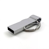 Memorias USB 2.0 Personalizadas con Anillo para Llaves, Precio Directo de Fábrica, Unidad Flash USB de 4 GB, Pendrive Metálico