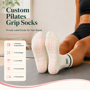 <span class=keywords><strong>Chaussettes</strong></span> de yoga avec logo personnalisé, <span class=keywords><strong>chaussettes</strong></span> de yoga <span class=keywords><strong>antidérapantes</strong></span> pour femmes, <span class=keywords><strong>chaussettes</strong></span> en coton doux, <span class=keywords><strong>chaussettes</strong></span> de pilates - Product Image 1