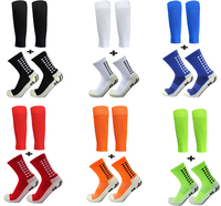 Vente en gros de 2 paires de chaussettes de football pour hommes et manches au mollet Chaussettes de football antidérapantes pour jeunes adultes Chaussettes de sport de basket-ball de football