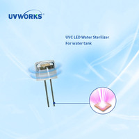Stérilisateur UVWORKS Tiny à LED UVC intégré, consomme peu d'électricité pour désinfecter les réservoirs d'eau domestiques standard