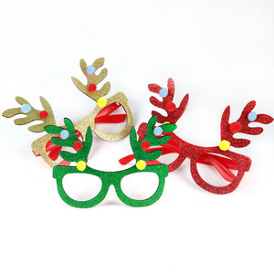 Nouveau noël lunettes décoratives adultes enfants <span class=keywords><strong>cadeau</strong></span> de noël fête créative monture de lunettes en <span class=keywords><strong>gros</strong></span> décorations de noël - Product Image 2