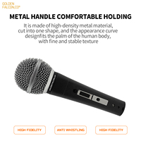 Microphone filaire dynamique professionnel de haute qualité pour karaoké, enseignement et chant
