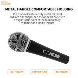 Micrófono de Karaoke Profesional de Alta Calidad, Dinámico, de Mano, con Cable, para KTV, Enseñanza y Canto - Product Image 3