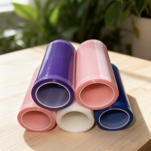 Wedimalth Disposable <b>Plastic</b> <b>Wrap</b> 130M Blue Pink Transparent Home Use Easy Carry Isolate Film - Product Image 2