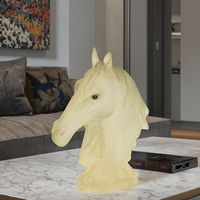 Statue d'animal en polyrésine, sculpture de cheval, décoration de maison durable, ornement de bureau, salon