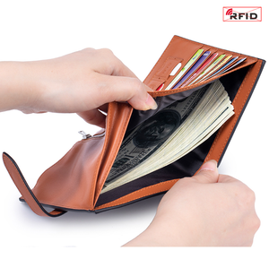 Genuine Leather Rfid Passport Holder Cover Travel Wallet Passport Case <b>Protector</b> With SIM SD <b>Card</b> Slot - Product Image 4