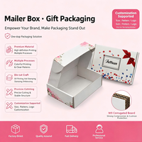 Boîte d'expédition personnalisée en carton ondulé recyclé, boîte cadeau pliable en papier avec logo personnalisé pour vêtements et produits de beauté