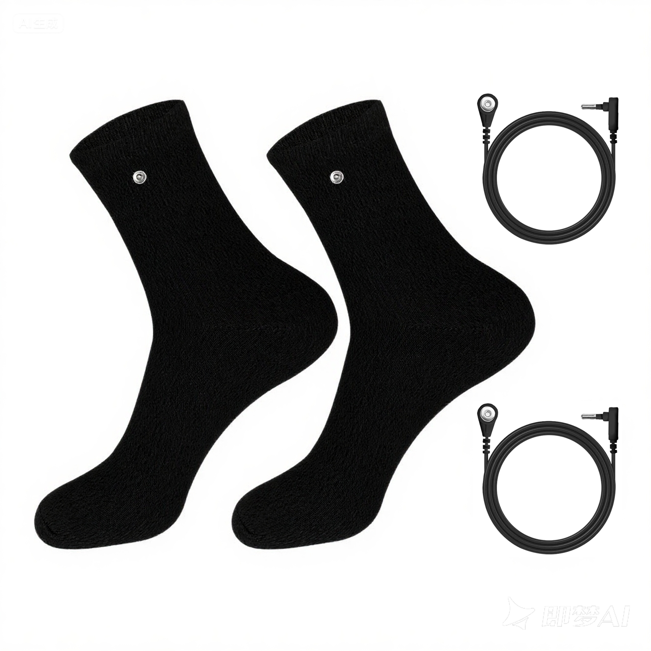 Chaussette noire + cordon de mise à la terre noir*2
