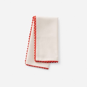 Washable Scallop Trim <b>Linen</b> <b>Cloth</b> Napkins <b>Table</b> Napkin <b>Linen</b> Set Monogram Dining <b>Table</b> Placemat <b>Linen</b> Cotton Napkins for Hotel - Product Image 6