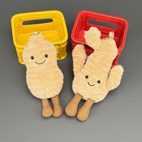 En gros : Porte-clés pendentifs en peluche Jellycats, jouets en peluche amusants en forme de nourriture, poupées en peluche mignonnes pour machine à griffes