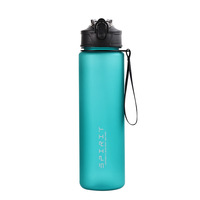 Vaso de Agua Portátil de Gran Capacidad (750 ml) para Deportes al Aire Libre y Gimnasio, Diseño Simple, Doble Pared de Plástico, con Pajita para Beber Directo