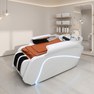 Cama de Lavado de Cabello de Lujo Multifuncional con Circulación de Agua y Vaporizador, Cama de Spa para Lavado de Cabello con Calefacción - Product Image 1