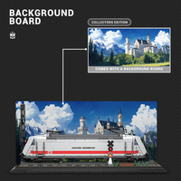Reobrix 66802 Nouveau modèle de locomotive MOC BR101 en briques, jouets de montage DIY pour garçons, cadeaux d'anniversaire pour enfants, ensembles de blocs de construction