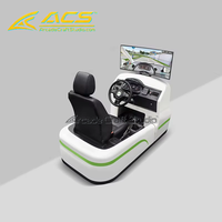 ACS Simulateur de conduite manuelle avec pédale d'embrayage et levier de vitesses pour entraînement réaliste en métal Anglais/Japonais