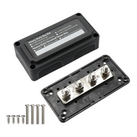 Nouvelle boîte de jonction de câbles rouge M8, spécification 300A, courant élevé 48V DC, pour barre omnibus RV, compatible OLIVER