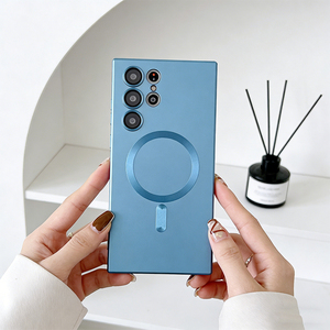 <span class=keywords><strong>Coque</strong></span> magnétique en silicone souple, personnalisée pour Super+Matte, embossée, antichoc, luxe, nouvelle, avec charge sans fil - Product Image 1