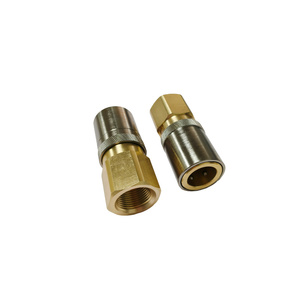 Nhà Máy Giá Hex Hình Lục Giác Đầu Khuôn Khớp Nối Nhanh Chóng Nữ Chủ Đề Nickel Mạ Ổ Cắm Thẳng Brass Phù Hợp Với Van - Product Image 1