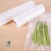 Sacs et rouleaux de mise sous vide gaufrés en nylon PA texturé, personnalisés, pour emballage alimentaire en plastique, avec fermeture à rouleau