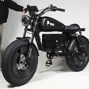 Offre Spéciale 2025 fabriqué en chine haut de gamme EBike 60AH batterie 140km longue portée 20*5 pouces adulte noir vélo électrique - Product Image 2