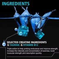 Suplemen Peningkat Energi Otot, Penambah Berat Badan, Nutrisi Olahraga Pra-Latihan, Permen Jeli Creatine Monohydrate Halal GMP