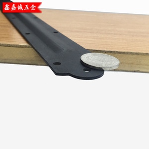 Black <b>Iron</b> Furniture Connector Strip <b>8</b> 10 18 Inch Reinforcement Hardware For Cabinet Mirror Fixing Durable Support - Product Image 2