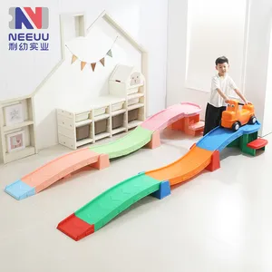 Wholesale Only Kids Car Ride on with Ramp Toddler Toy Car Coaster Slide Plastic Slide Track Toy Up & Down Roller Coaster