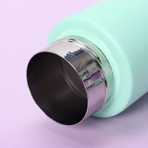 Outdoor Camping Double Wall Vacuum Insulated Stainless Steel Big Capacity 34oz 1000ml Sports Water <b>Bottle</b> Portable Rope <b>Straw</b> - Product Image 3