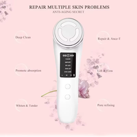 Masseur facial portable pour le soin de la peau, favorise l'absorption efficace des essences, soutient les routines de soins du visage à domicile