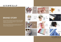 Papel de Regalo SINOWRAP, Papel Crepé Arrugado para Envolver Flores, Rollo de Embalaje de Color Sólido Texturizado para Floristería y Suministros de Regalos