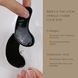 Parches de Gel para <span class=keywords><strong>Ojos</strong></span> de Carbón Negro con Colágeno Natural para Ojeras, Etiqueta Privada, Antienvejecimiento, Hidratantes, con Logo - Product Image 2