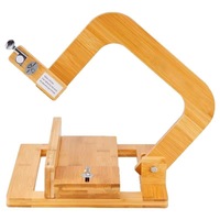Planche à découper rectangulaire en bambou pour savon artisanal à froid, style guillotine, couteau à fil, écologique, certifié FSC