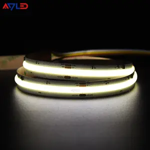 Fita LED COB 420 LEDs de alta densidade flexível 12mm Fita FOB Luzes Fita RA90 Branco Dinâmico Dimmable DC12V 24V