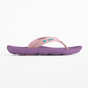 Sandales ouvertes pour enfants, élégantes et flexibles, de couleur violette, avec semelle intérieure offrant un soutien de la voûte plantaire, pour la plage et l'usage quotidien - Product Image 1