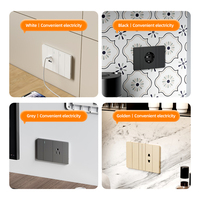Enchufe de Pared Tipo 118 con Enchufe Europeo de 2 Pines y Puerto USB-C, Estándar Europeo, para Hoteles Modernos